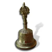 Hand Bell 6.75" Embossed Engraved for Dinner School Reception