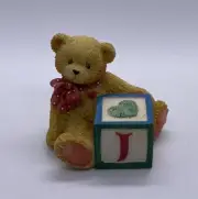 Cherished Teddies Alphabet Block Letter "J” #158488J-1995