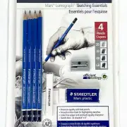 Staedtler Mars Lumograph Sketching Essentials Set 8pc Sketching Drawing Set