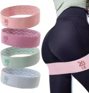 Fabric Resistance Bands Working Out, 4PCS Booty Bands Women Men Exercise Bands R