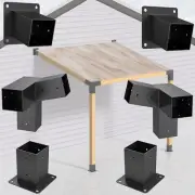 15° Slanted Roof Wall Mount 4x4 Pergola Bracket Ki Wood Post Bracket DIY Pergola