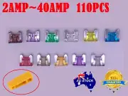 110X Micro Auto Car Low Profile Mini Blade Fuse 2A~30A Black Puller Assorted oz