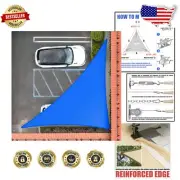 Effortless Installation Triangle Shade Sail - 12' x 13' x 17.7', 95% UV Blockage