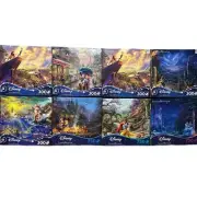(NEW) Bundle/Lot of 8x Disney Puzzles! Thomas Kinkade Disney Dreams Collection