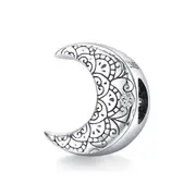 SOLID Sterling Silver Vintage Crescent Moon Charm - AVILIA Designs