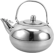 MOLUCKFU Stainless Steel Tea Kettle with Removable Strainer Teapot for Desktop Use Capacity Convenient Prevent Spills Easy Maintenance and Reliable Brewing