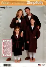 Simplicity Sewing Pattern 9021 Dressing Gowns Robes Sewing Pattern NEW