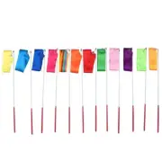 12 Pcs Streamer Ribbons Colorful Rhythmic Gymnastics Child Dancing Silk