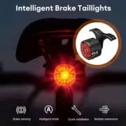 LED Bike Taillight USB Rechargeable Bicycle Smart Brake Sensing Rear Light Lamp