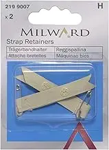 Millward Bra Strap Retainers with Safety Pin, Nude, One Size