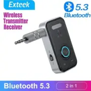 Bluetooth 5.3 Adapter 3.5mm Jack Aux Dongle 2-in-1 Transmitter Receiver Audio