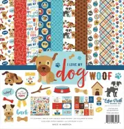 Echo Park Collection Kit I Love My Dog 12"x12" Paper Stickers Made in USA