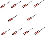 ARTIBETTER 10pcs Manual Sheep Hair Scissors Durable Sheep Hairdressing Tool Comfortable Non Slip Leather Handle Precision Cutting for Animal Grooming and Pet Care Random Color