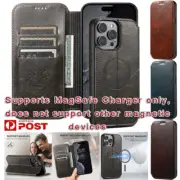 For iPhone 15 14 13 Plus Pro Max Magsafe Magnetic Wallet Case Leather Flip Cover