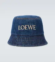 [Loewe] Loewe Logo denim bucket hat L blue