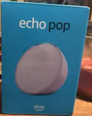 NIB New Echo Pop Alexa Bluetooth Hands Free Microphone Button In App Privacy Con