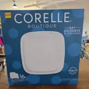 Corelle Boutique CHERISH Dinnerware Set Of 16 Embossed Design New In Box!