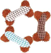 Pack Puppy Squeaky Dog Plush Biting Toy Stuffed Animal Toys Puppies Teething Dog Christmas