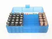 MTM Case-Gard Flip-Top Battery Storage Box - Hold 50 x AAA Battery