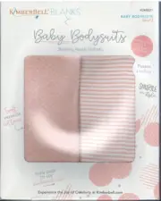 KimberBell Blanks Baby Bodysuits Size6-9 month - Blushing Peach - KDKB221-New