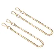 2 Pcs 16" Purse Chain Strap Iron Bag Strap Replacement for Handbag Clutch Gold