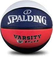 Spalding Varsity TF-150 Outdoor Basketball, Red, White & Blue