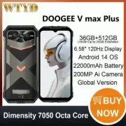 DOOGEE V Max Plus 5G Rugged Smartphone 36GB+512GB 200MP AI20MP NV Camera 6.58