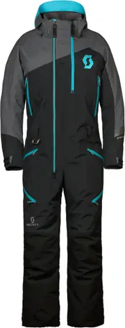 Scott DS-I Dryo 2023 Ladies One Piece Snowmobile Suit, black-blue, Size L for Women Black Blue