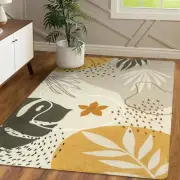 Boho Living Room Rug - 4x6 Rug Washable Non-Slip Soft Area Rug for Bedroom