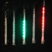 Kurt Adler Snowfall 5 Double-Sided 33.5" LED Christmas Icicle Light Tubes Multi