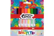 Texta Jumbo Smarttip Colouring Markers Assorted Pack 10 Smart Tip