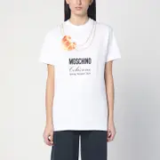 [Moschino] white Moschino Breakfast T-shirt XS White