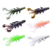 10Pcs/pack Fishing Shrimp Lures Baits Soft PVC Shrimp Lures Baits Swim Lures Set