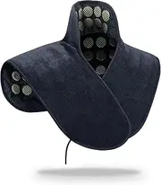 UTK Far Infrared Heating Pad for Neck and Shoulder, Natural Jade and Tourmaline Stones, Auto Shut Off, Memory Function, Temperature Adjustable (Size 23.2" X17.7'')