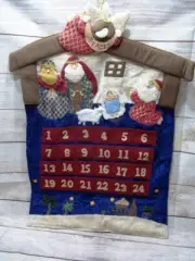 Nativity Scene Jesus Wise Men Angel Christmas Advent Calendar 24 Days Countdown