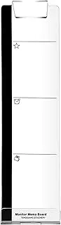 Monitor Sticky Note Holder | Monitor Memo Board Side Mount Note Holder - Acrylic Adhesive Desk Accessories Screen Clear Message Organizer for Men Women Home