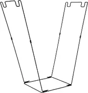 Bag Stand - Rubbish Support Rack, Garden Waste Frame, Outer Leaf Structure, Durable Cleaning Tool Base, Metal Organiser for Garden Tasks