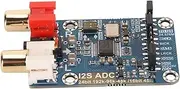 I2S ADC Audio Capture Card Module, Master Slave Mode Development Board, Lossless Digital Audio I2S ADC Decoder for Analog Conversion, 3.5mm Input 6dB Amp
