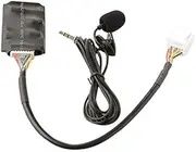 Aswalling for Bluetooth AUX Adapter Handsfree Disc Box Harness with Microphone Bluetooth Connection Module