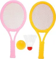 ARTSEWPLY Complete Boys and Girls Badminton Tennis Racket Set Boys and Girls Batminton Racket Toy Lightweight Compact Design Fun Sports for Children Random Rackets
