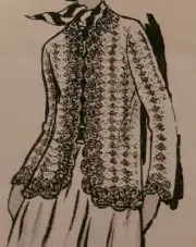 693 VINTAGE DESIGN JACKET PATTERN TO CROCHET (Reproduction) SZ 8-18
