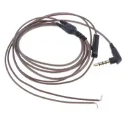 3.5mm Aux In Right Angle Earphone Audio Cable Repair Update Wire DIY 120cm