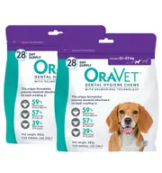 Oravet Dental Chews Medium Dogs 11-23kg (56 chews)
