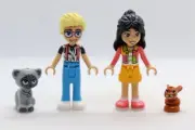 Olly + Liann W/ Cat Bunny Lot 42612 Doll Friends LEGO® Minifigure Mini Figure