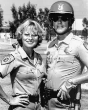 8x10 Photo of Television star Randi Oakes and Larry Wilcox. Free Shipping!!