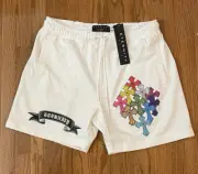 Eternity BC/AD Men's White Stacked Cross Shorts NWT 3XL XXXL