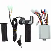 Electric Bicycle Accessories 36V 500W Controller and Throttle Screw Grip Motor Controller for Elect As Shown