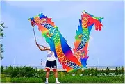 Dragon Dance Silk 3D Dragon Poi Outdoor Flinging Fitness Dragon Dance Wu Long 3D Dragon Ribbon Streamer 3D Dragon Ribbon Streamer (Color : B, Size : 6m)