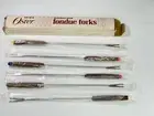 Vintage OSTER Fondue Forks Set of 6 NEW, Original Box, Stainless Steel NOS