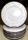 Pfaltzgraff~Trellis White 10 1/2" Dinner Plates Set Of (8) Eight
